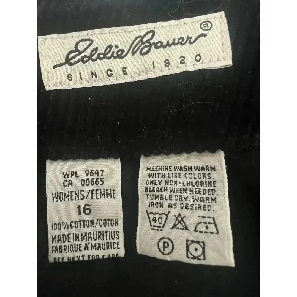 EDDIE BAUER CORDEROY KNEE LENGTH PENCIL SKIRT SIZE 16 - Picture 6 of 6